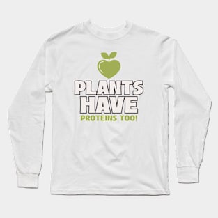 Vegan Plant Protein Power Long Sleeve T-Shirt